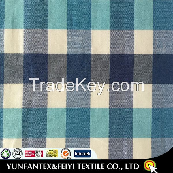 2015 latest design Ready goods LOW MIN ORDER soft feeling 100%cotton yarn dyed COTTON plaid South Africa fabric