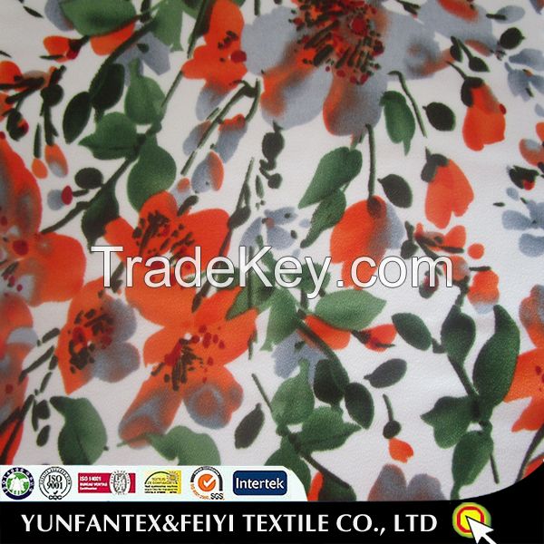 2015 most popular Chinese art of prismy flowers soft feeling printed rayon fabrics