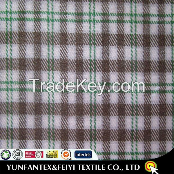 2015 latest fashion design yarn dyed special twill pattern thick and heavy cotton twill fabric with peach finished