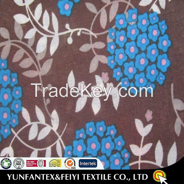2015 original Chinese art 100 cotton printed fabrics of with bunches of flowers