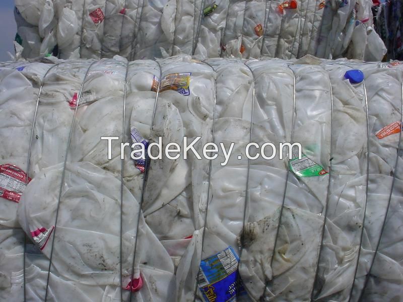 Used hdpe milk bottles scrap