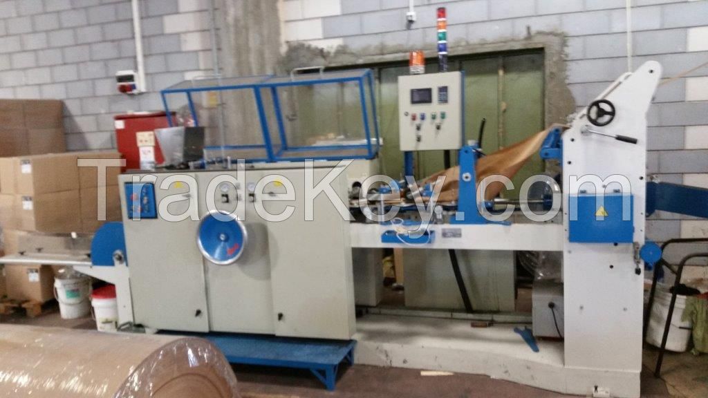 SOS Paper Bag Maing Machine with 3 color in-line press