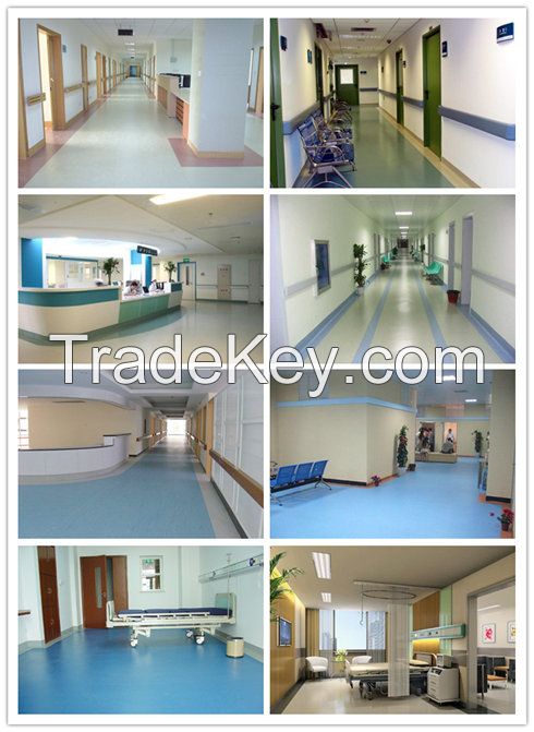 Sell PVC anti-static hospital flooring easy to clean and maintance