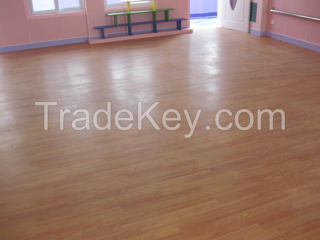 Easy to clean anti-slippery dancing room flooring