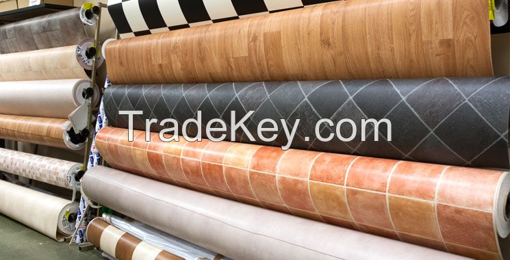 Decorative flooring sheet vinyl  materials