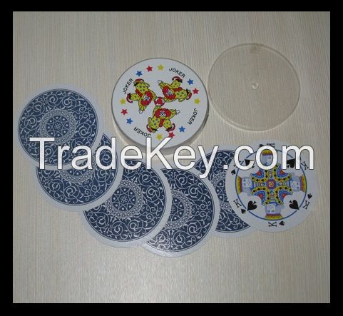 custom high quality round shape playing cards