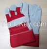 split leather work glove