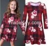 2016 Beautiful Red latest design for Girls Winter Dress