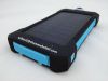 waterproof Solar power bank with high power lantern duel ports with compass