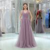 Hot sell romantic classic fashionable sleeveless plain coloured organza gauze banquet wedding dress to provide customization