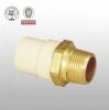 "HJ" CPVC astm d2846 pipe fitting brass male brass adapter