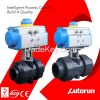 PVC Plastic Ball Valve with Pneumatic Actuator