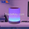 Touch Sensor Lamp Bluetooth speaker with White and Seven Colors changing