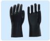 Sell Black PVC coated smooth finish gauntlet working glove