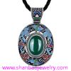 Silver Plated Costume Fashion Gemstone Jewelry China Style Women Ladies Necklaces