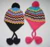 Wholesale Top Quality Knitted Beanie/Custom Beanie Hats/winter knitted hat knitted hats with earflap