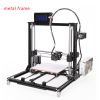 2016 Newest Aluminium Structure Reprap 3d Printer kit, Prusa i3 3D Printer With Heated Bed One Roll Filament 8GB SD Card