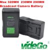 videGo broadcast V-mount Battery, Gold Mount battery, DV battery, Sony Mount battery, Panasonic Mount battery, Alexa 26V battery