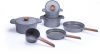 Die-cast aluminum cookware set