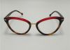 Women Italy European Cat Style Optical frames eyeglasses Acetate Metal Red