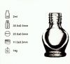2ml Nail Polish Glass Bottle