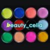 12 Mix Colors Acrylic Nail Art Tips UV Gel Powder Dust 3D DIY Decoration Set