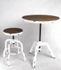 industrial furniture, concrete top furniture, concrete dining tables, cement top furniture