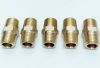 Pipe fitting brass Hex nipple connector  1/4" Male NPT Air Fuel Water