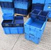 plastic crates stackable turnover box with lid plastic moving crate