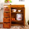 Factory supply solid wood storage cabinet with drawer