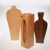 OEM Custom Fashionable Handcrafted Top Quality Logs Small Wood Decoration Vase For Flower Arrangement