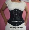 Black Cotton Ci-664 Underbust Steel Boned Corset