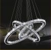 Remote control dimmable led pendant ceiling ring luxury crystal pendant chandelier lighting light lamp