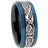 Tungsten Carbide Two Tone Dragon Ring-TG3797