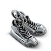 Men and Women Sterling Silver Pendant Necklace with Silver Shoes Pendant(XH055344W)