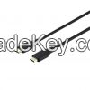 Molding Type USB2.0 Type C to Type C Cable with Black PVC Jacket
