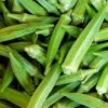 Fresh Green Okra Vegetable.