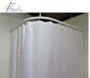 wholesale polyester stripe mildew resistant water proof plain dyed color hotel family bathroom shower curtain