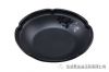 Round Melamine Serving Bowl Soup Bowl Deep Plate Plain Black Plate San