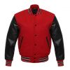 LEATHER SLEEVE VARSITY JACKET