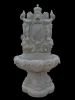 Beautiful hand carved stone wall fountain
