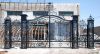 Wrought iron driveway gate