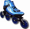 Blue VNLA Carbon Inline Speed Skates - 4 X 100mm Wheels Size 1-13