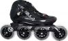Black Vanilla Carbon Inline Speed Skates - 3X100 , 4 X 100mm Wheels Size 1-13