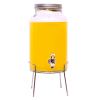 5.5L PLAIN  GLASS BEVERAGE DISPENSER WITH SLIVER RACK