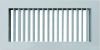 High quality air conditioner aluminum single adjustable deflection air grille