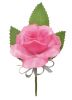 Artificial Flower Corsage rose Pink