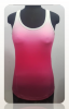 high quality custom logo sublimation printed workout shirts women fitness gym tank top