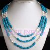 turquoise gemstone beaded necklace