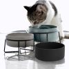 Ceramic Pet Bowl Cat Dog Doggie Food Water Holder Bowls